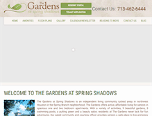 Tablet Screenshot of gardens-springshadows.com